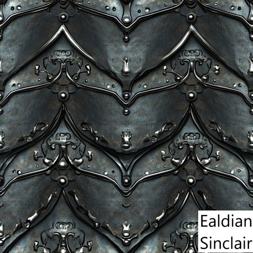 Medieval Fantasy Metal Seamless Texture