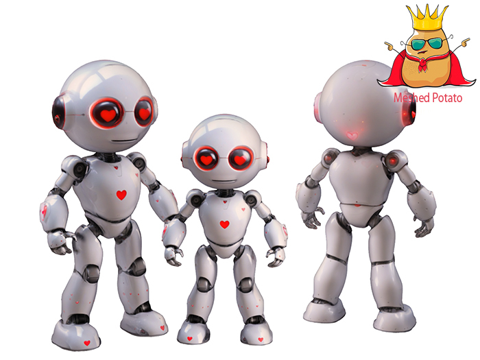 Meshed Potato - Valentine Love Robot Full Perm