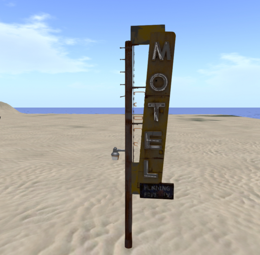 Broken Motel Sign 