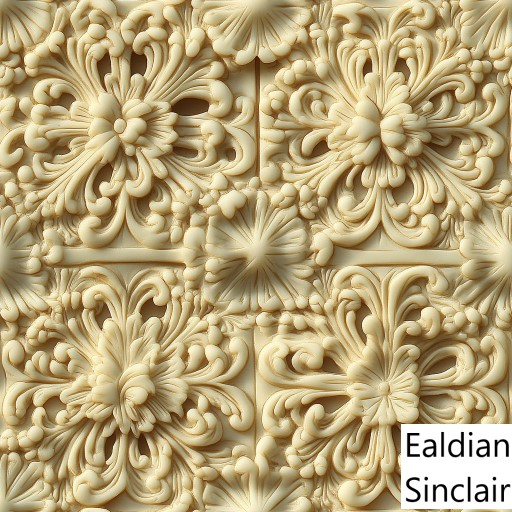 Carved Ivory Seamless Texture