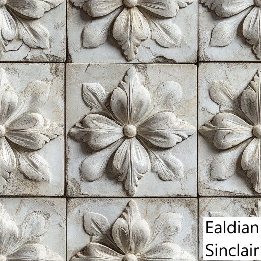 Carved Stone Rosette Seamless Texture