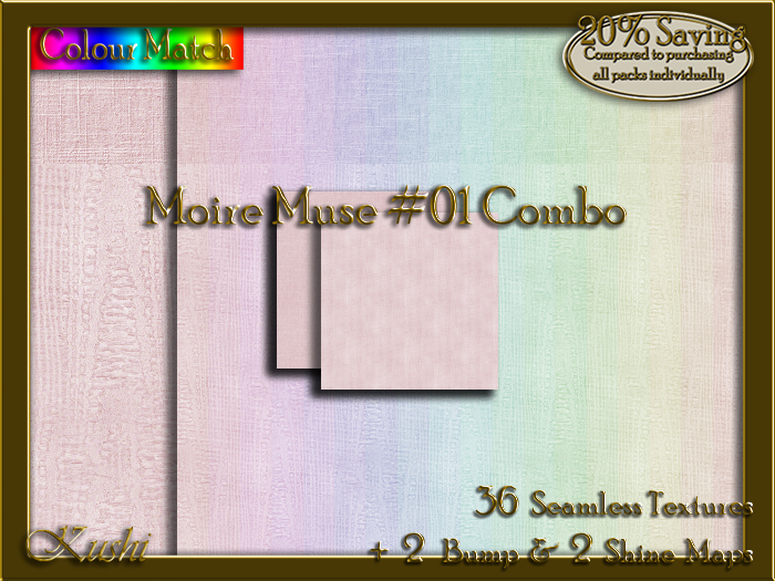 Moire Muse #01 COMBO Texture Bundle
