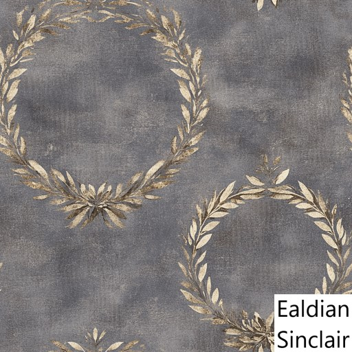  Gray Laurel Wreath Linen Seamless Texture