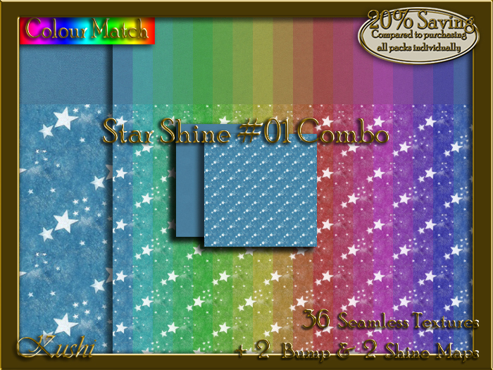 Star Shine #01 COMBO Texture Bundle