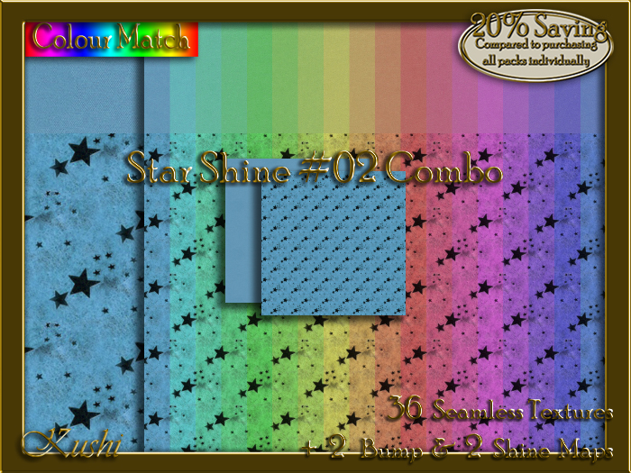 Star Shine #02 COMBO Texture Bundle