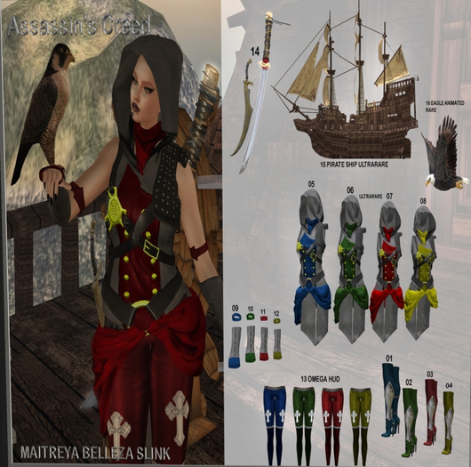 16 KS EAGLE ANIMESH RARE ASSASINS CREED