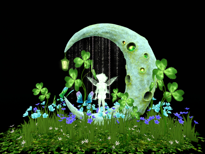 MC St Patrick's Fairy Moon Little Garden