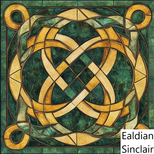 Green Celtic Tile Seamless Texture