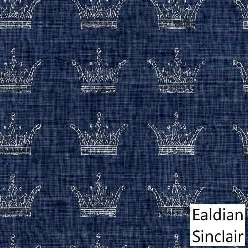 Navy Blue Linen Crown Fabric Seamless Texture