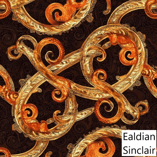 Celtic Orange and Gold Seamless Texture