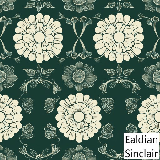 Green Floral Medallion Seamless Texture