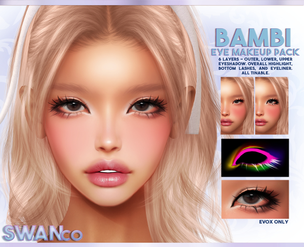 Swan Co. Bambi Makeup Set