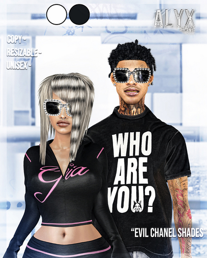 ALYX. Evil Chanel Shades (Fat-Pack)