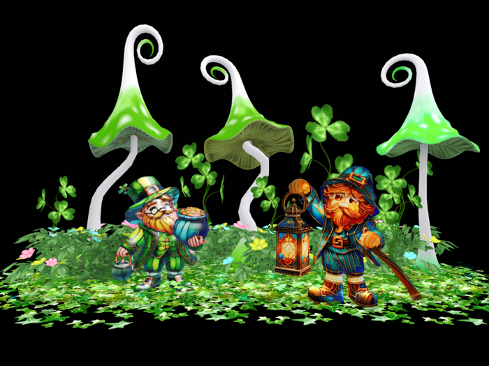 MC St Patrick's Leprechaun Mushroom Patch