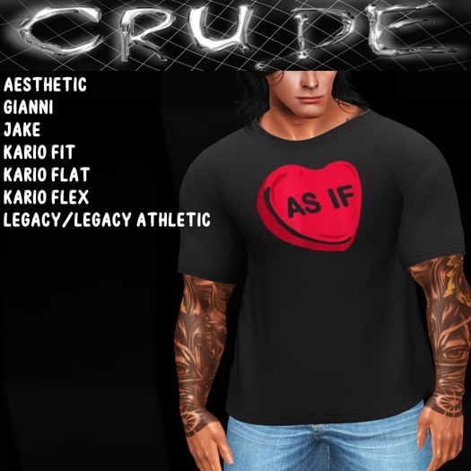 As If (heart) Men's T-Shirt (MCT MV) <Wear Me>