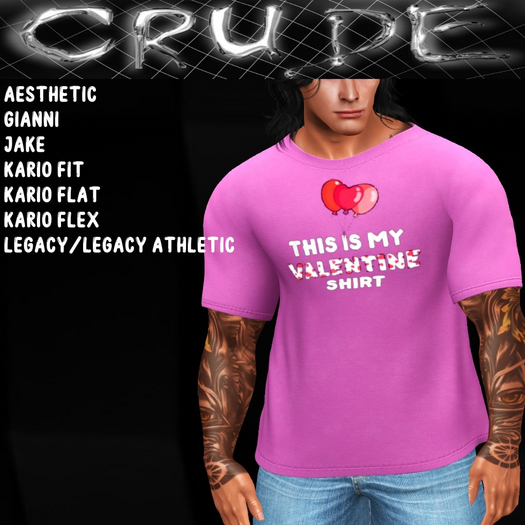 This is my Valentine Shirt Men's T-Shirt (MCT MV) <Wear Me>