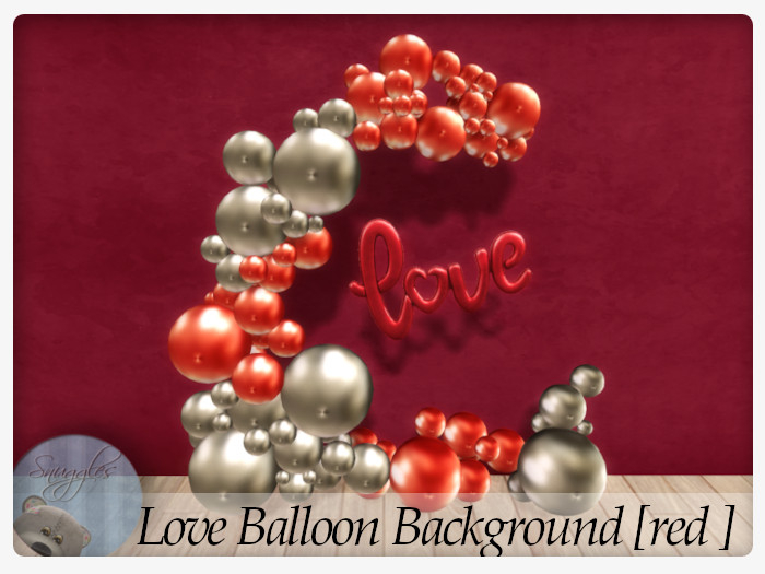 Love Balloon Background [red] By Snuggles