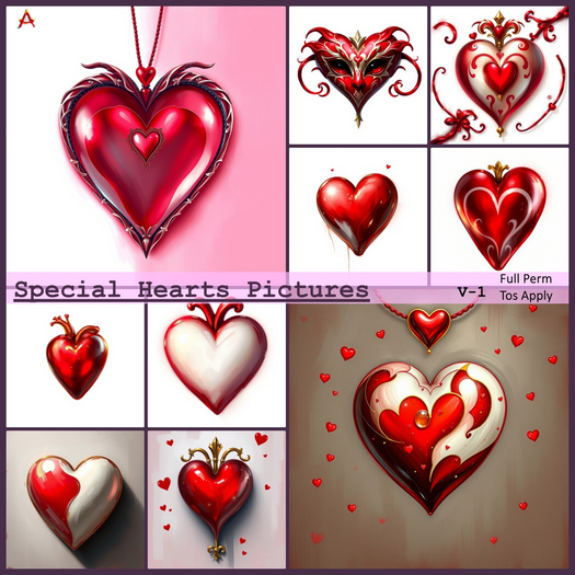 Valentine heart textures
