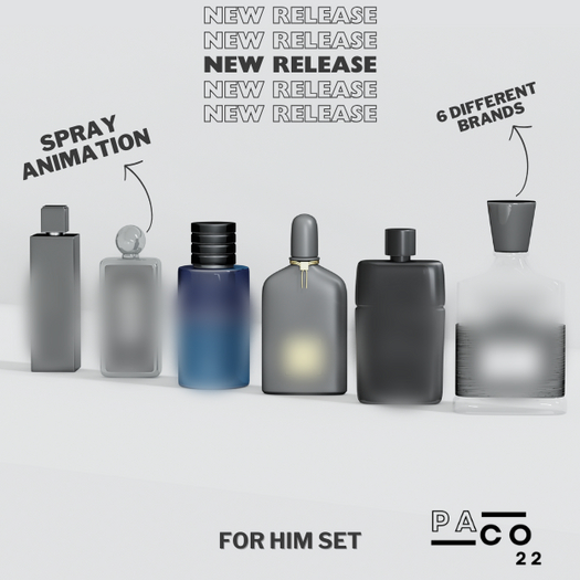 #PACO22 For Him Perfumes