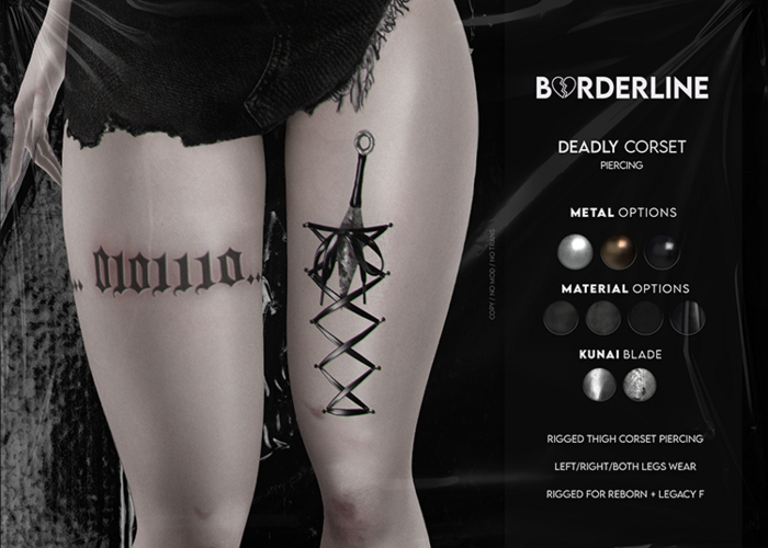 BORDERLINE - Deadly Corset -  Fatpack