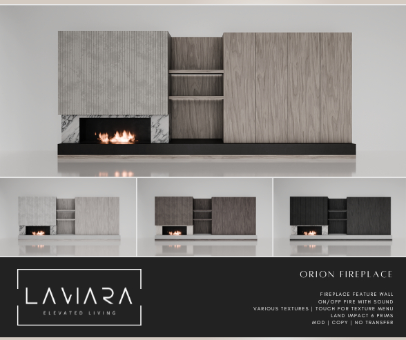 LAVIARA - Orion Fireplace