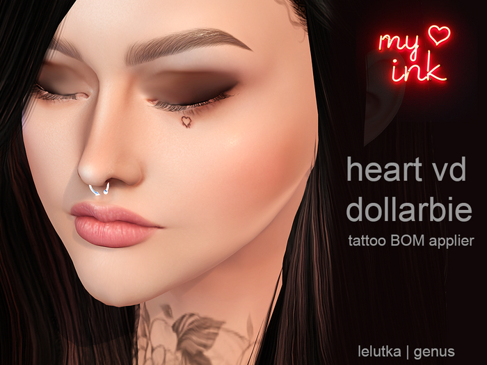 my ink. heart vd dollarbie