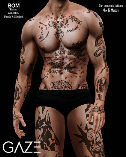 Gaze - 'Velasco Raiser' Tattoo BOM