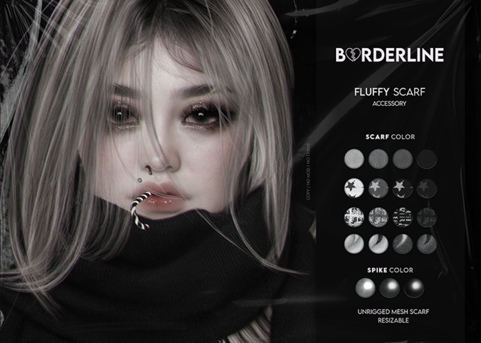 BORDERLINE - Fluffy Scarf V1