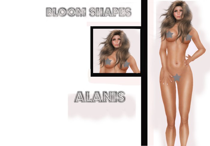 FULL PERM Bloom Skin's Shape Alanis V2