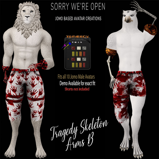SWO Tragedy Skelton Arms B for Jomo M Avatars