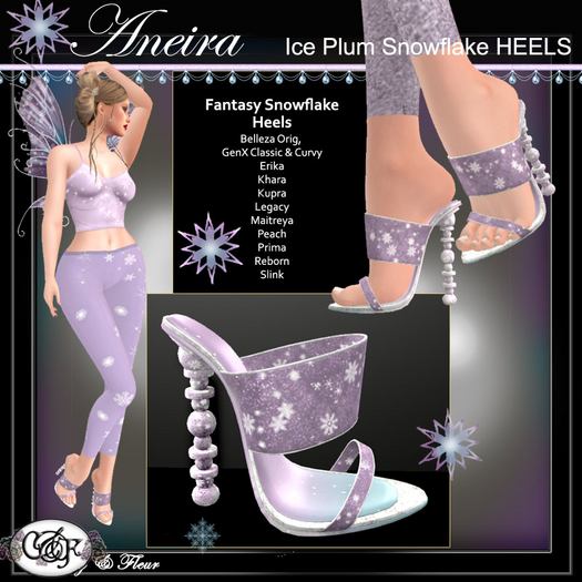 C&F Aneira Separates - Ice Plum Heels