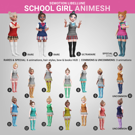SEmotion Libellune School Girl Animesh #7