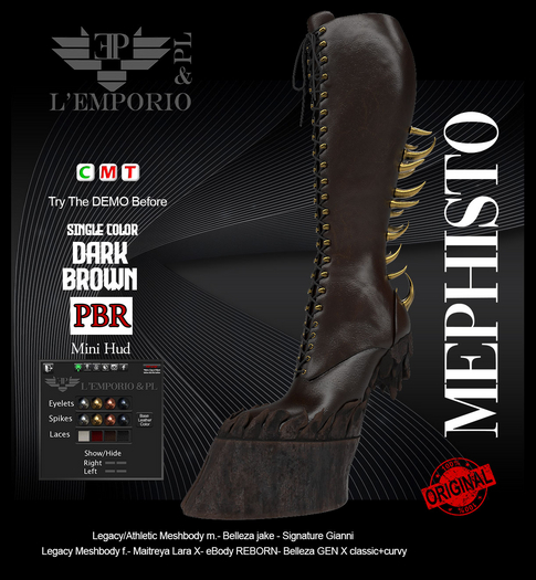L'Emporio&PL ::*Mephisto *:: Boots [DARK BROWN]