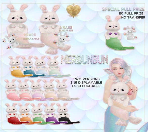 {Momoko} MerBunbun Display - Green - 28