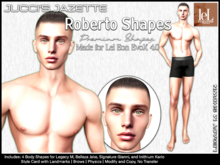 Roberto / Premium Male Shapes / Lelutka EvoX Eon / Legacy M / Belleza Jake / Inithium Kario / Signature Gianni