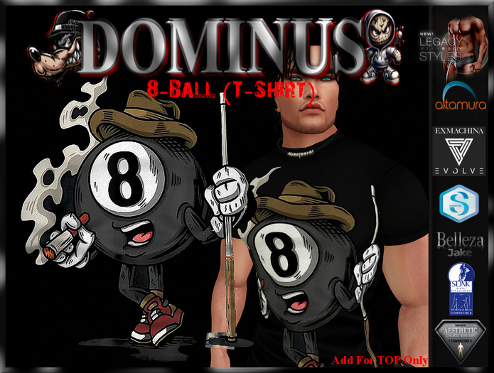 ~DOMINUS~8-Ball (T-Shirt)  (ADD)