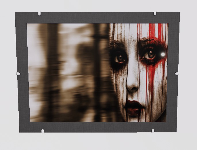 Second Life Marketplace - Haunted Vision PBR Framed Digital Artwork