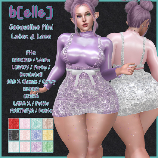 DEMO_b[ELLE] Jacqueline Mini Latex & Lace