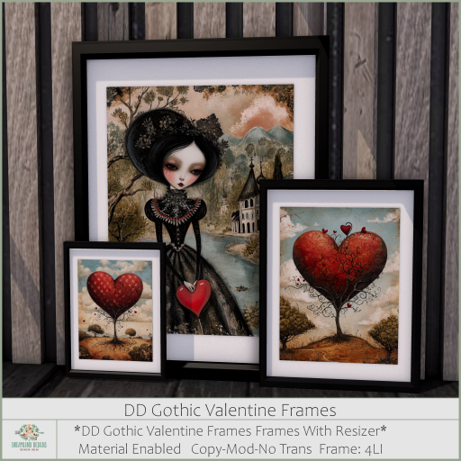 DD Gothic Valentine Frames
