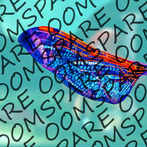 Full Perm Neon Dragonfly Wing Texture