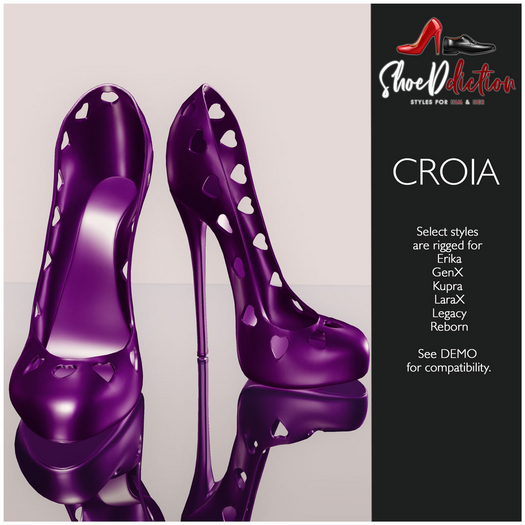 {SA} Croia Heels Purple
