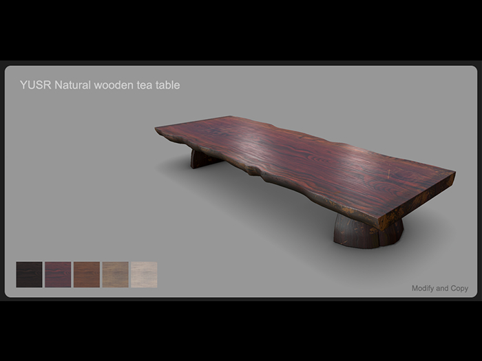 YUSR-Natural wooden tea table