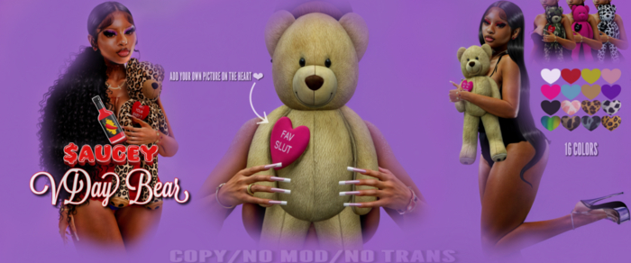 $aucey- Vday Bear[Yellow] 