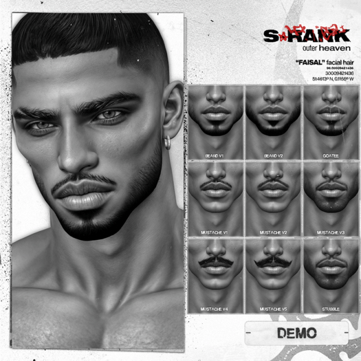 *DEMO* S-RANK "FAISAL" FACIAL HAIR