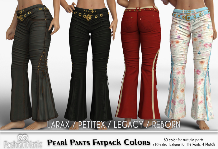 Pants Pearl Fatpack Colors - Reborn,  Legacy,  LaraX, PetiteX - FashionNatic