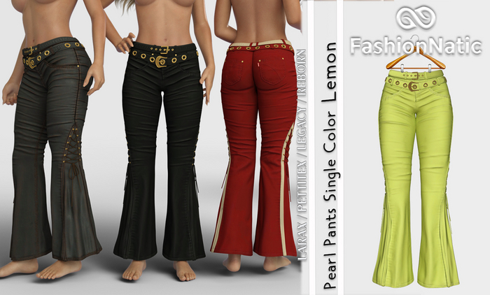Pants Pearl Lemon - Reborn,  Legacy,  LaraX, PetiteX - FashionNatic