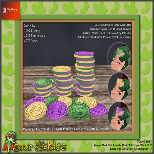 [SP] MyStory Mardi Gras - Coins Piles