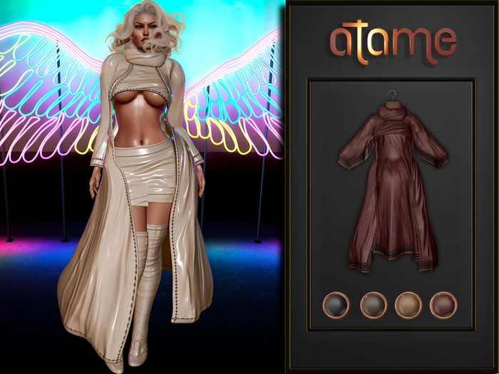 AtaMe - Neige Leather Coat Reborn Waifus