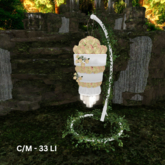 Suspended-Hanging Wedding Cake - Yellow.Pink
