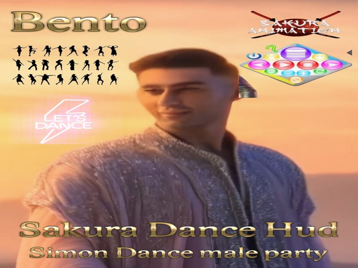 Sakura Dance HUD - Simon Dance Male Party Bento